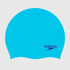 Speedo Шапочка для плавания Plain Moulded Silicone Cap JR light/blue