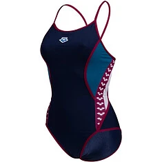 Arena Купальник ARENA ICONS SUPER FLY PANEL n-bl cosmo-wh-red fand