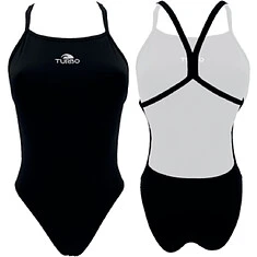 TURBO Купальник для девочек PATTERN 'ENERGY' black