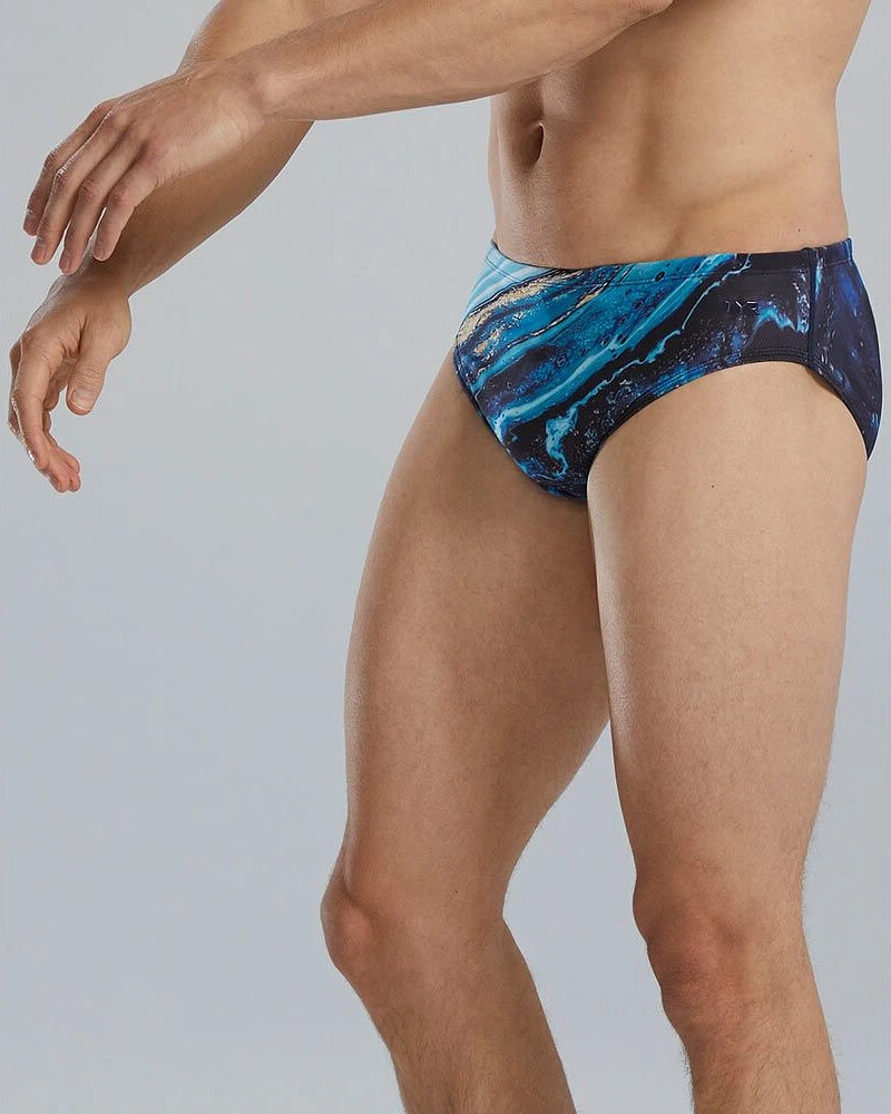 TYR Плавки спортивные Kyanite Brief teal/multi