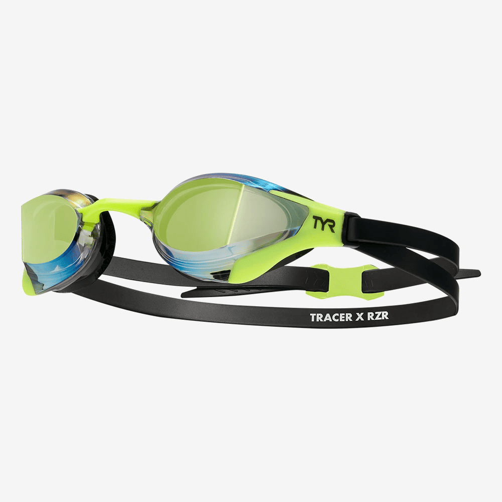 TYR Очки для плавания Tracer-X RZR Racing Mirrored Limelight