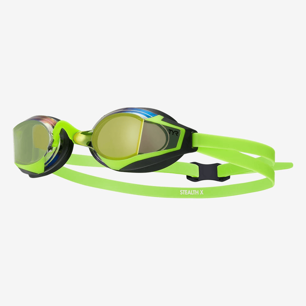 TYR Очки для плавания STEALTH-X MIRRORED Electric Lime