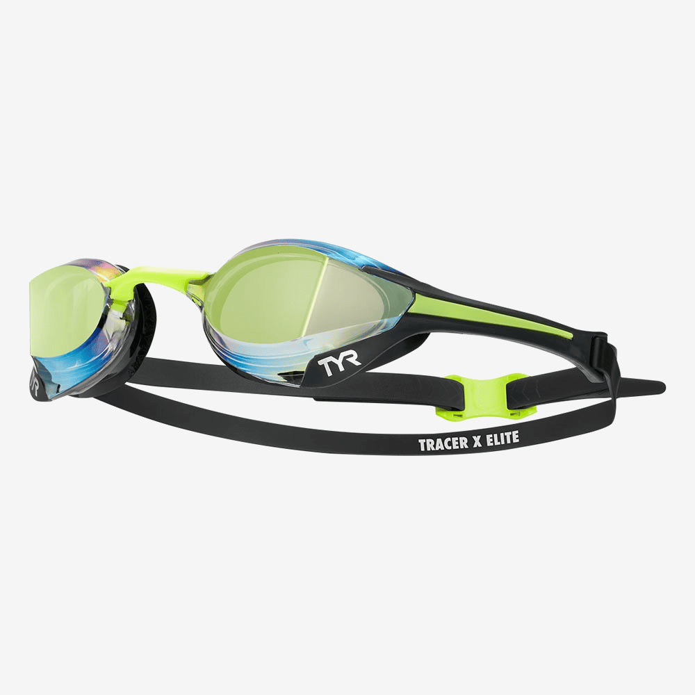 TYR Очки для плавания Tracer-X Elite Racing Mirrored Black/Lime