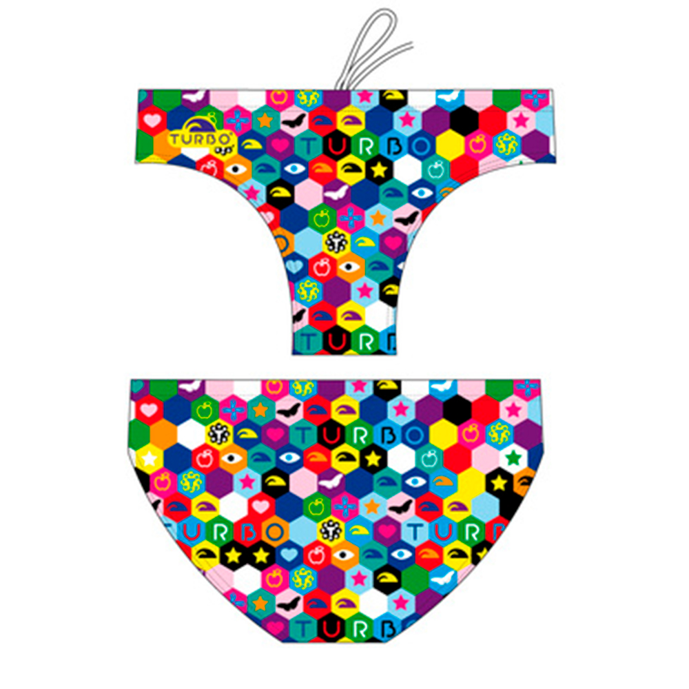 TURBO Плавки спортивные BOYS SUITS HEXA print