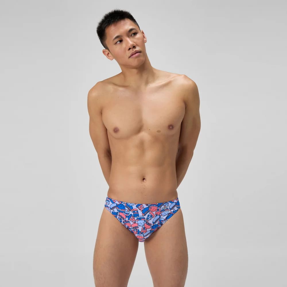 Speedo Плавки мужские ML Printed Brief Blue/Orange