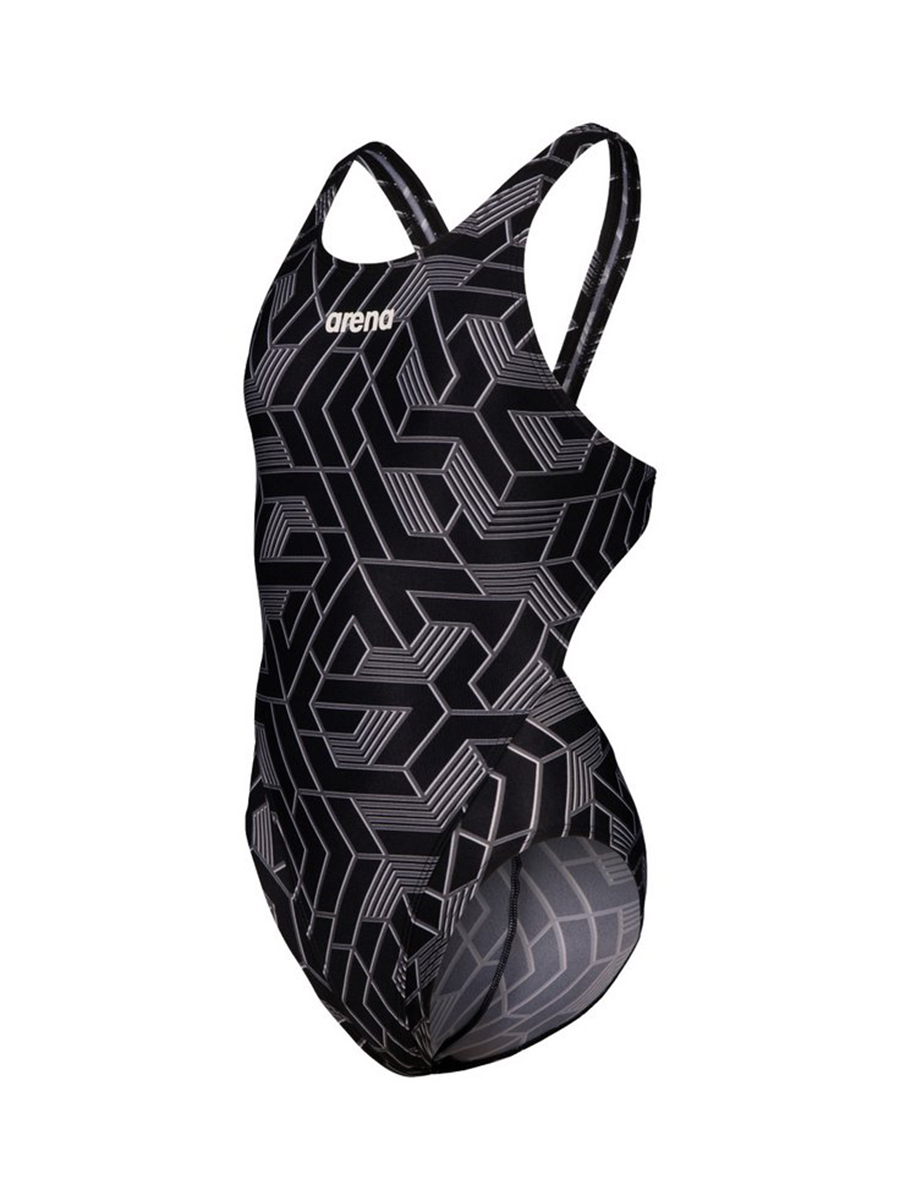 Arena Купальник спортивный ARENA ESCAPE SWIM TECH L JR black-team black