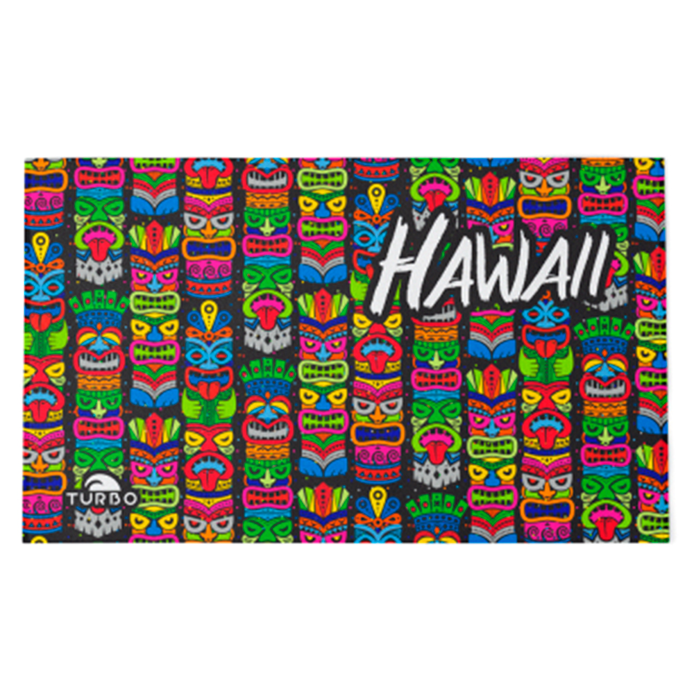 TURBO Полотенце из микрофибры TERRY MICROFIBRE (145 x100cm) HAWAI ART 2021 red