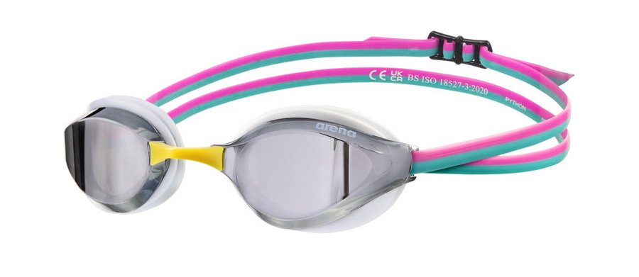 Arena Очки для плавания Python Mirrored Silver-White-Fuchsia